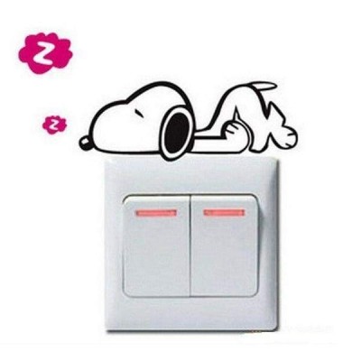 Stickers pour interrupteur Snoopy |  Sti40  | Boutique Nounou