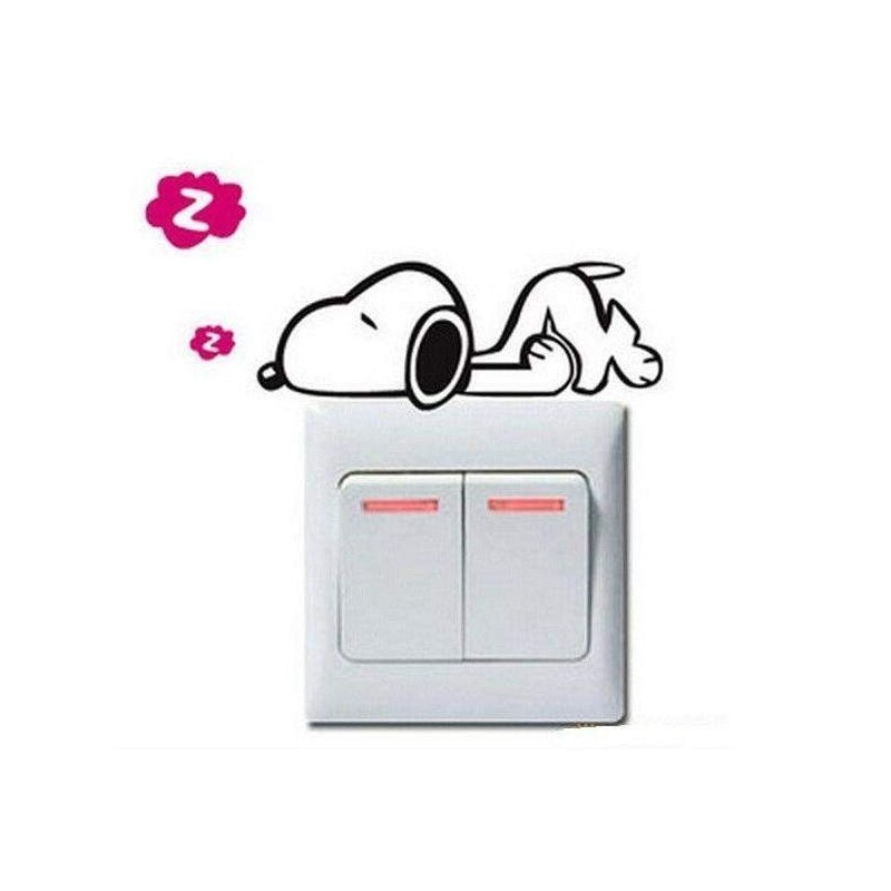 Stickers pour interrupteur Snoopy |  Sti40  | Boutique Nounou