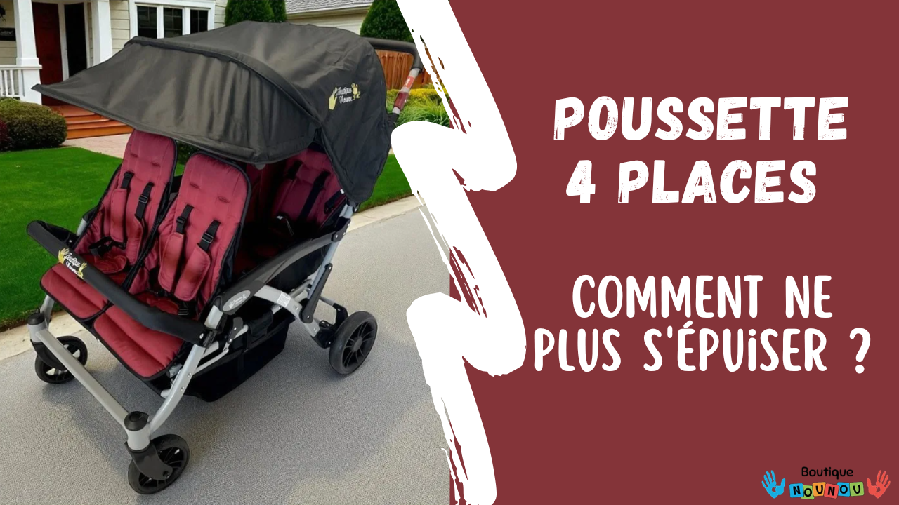 Poussette quadruple légère Modèle 5 Boutique Nounou.